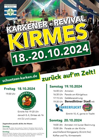 Plakat Herbstkirmes 2024 Karken